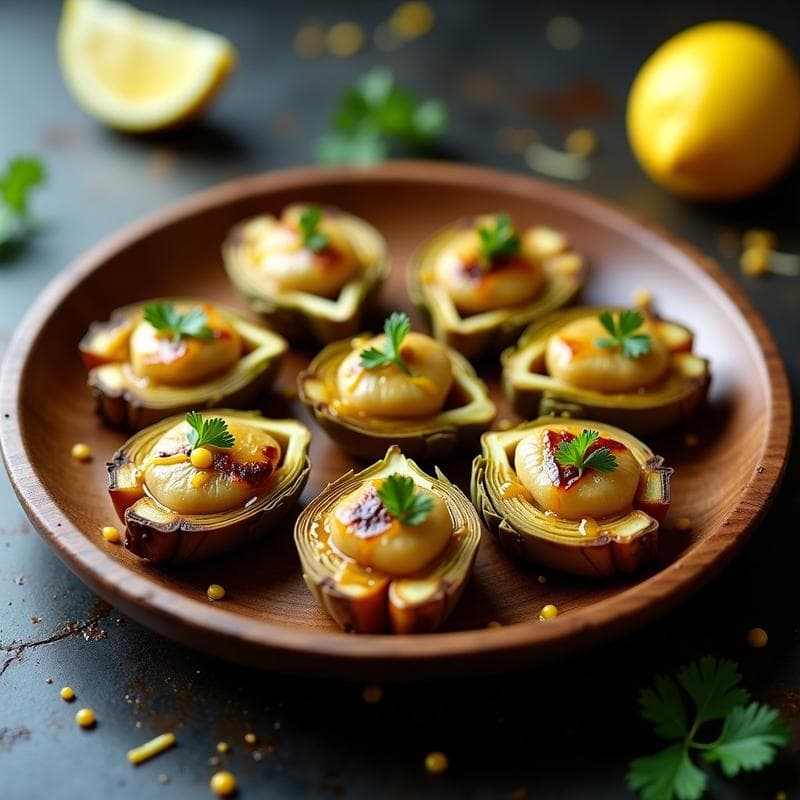 Brochetas de Corazón de Alcachofa y Anchoas en Escabeche: Receta Española Keto en 15 Minutos