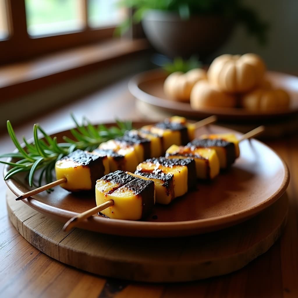 Brochetas de Corazón de Alcachofa y Champiñones Portobello: Receta Vegana a la Parrilla