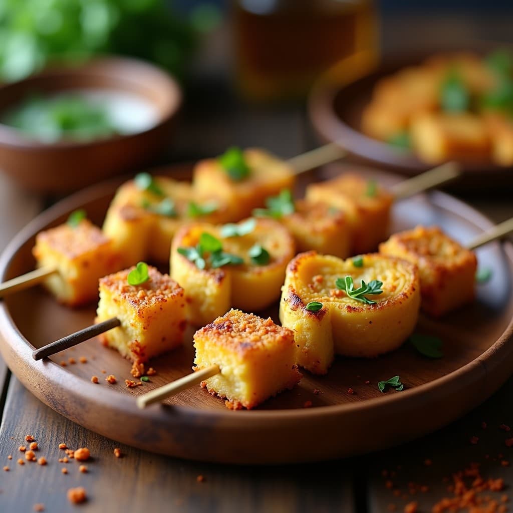 Brochetas de Corazón de Alcachofa y Queso de Almendras: Entrante Vegano en Airfryer