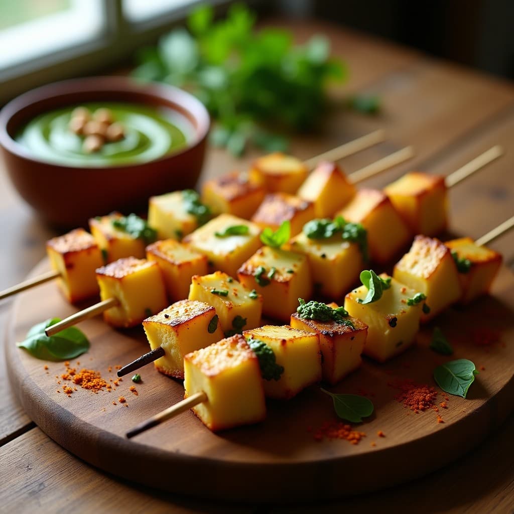 Brochetas de Corazón de Alcachofa y Queso de Buffala con Pesto de Rúcula: Receta Italiana en Airfryer