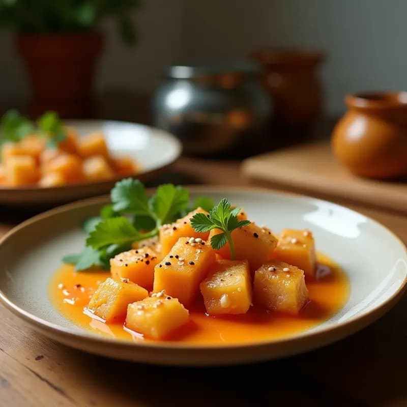 Brochetas de Atún y Pomelo con Salsa Ponzu: Receta Japonesa Keto en Airfryer