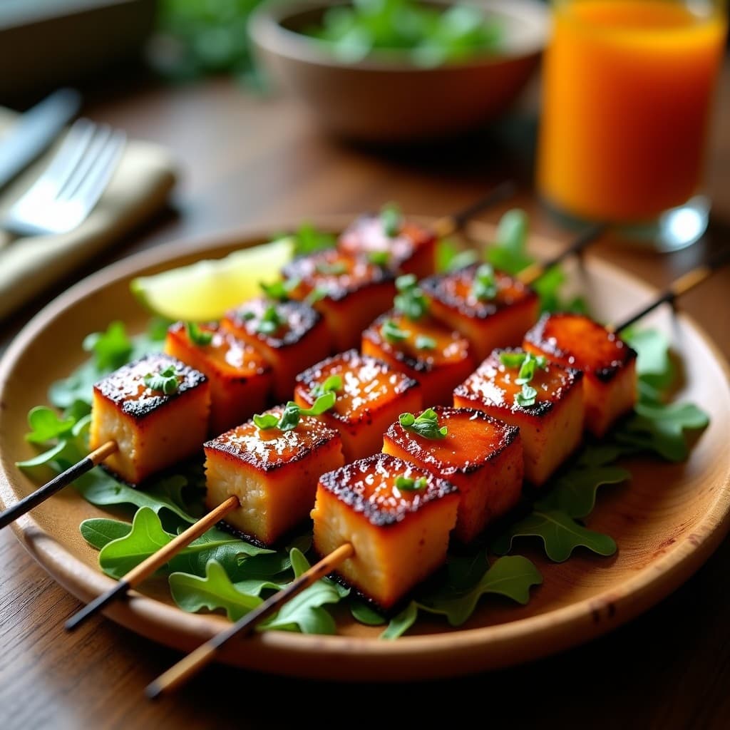 Brochetas de Atún Marinado en Salsa Anticuchera: Receta Peruana en Airfryer con Ají Amarillo