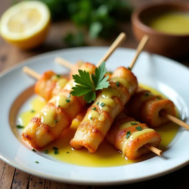 Brochetas de Bacalao al Pil-Pil con Pimientos de Padrón: Receta Vasca en Airfryer
