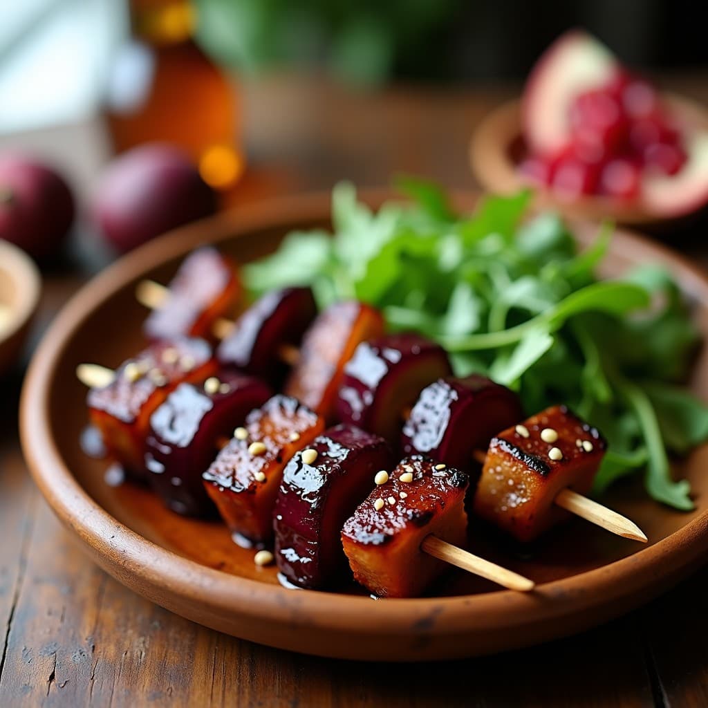 Brochetas de Carne de Canguro y Ciruelas Pasas: Receta Australiana en Airfryer con Glaseado de Miel