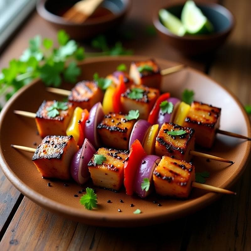 Brochetas de Cerdo Marinado en Salsa de Piña y Jengibre: Receta en Grill con Toque Asiático