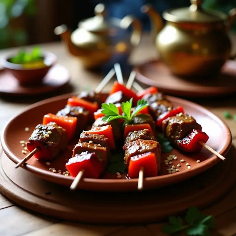 Brochetas Morunas de Cordero y Ciruelas Pasas: Receta Magrebí en Barbacoa o Sartén