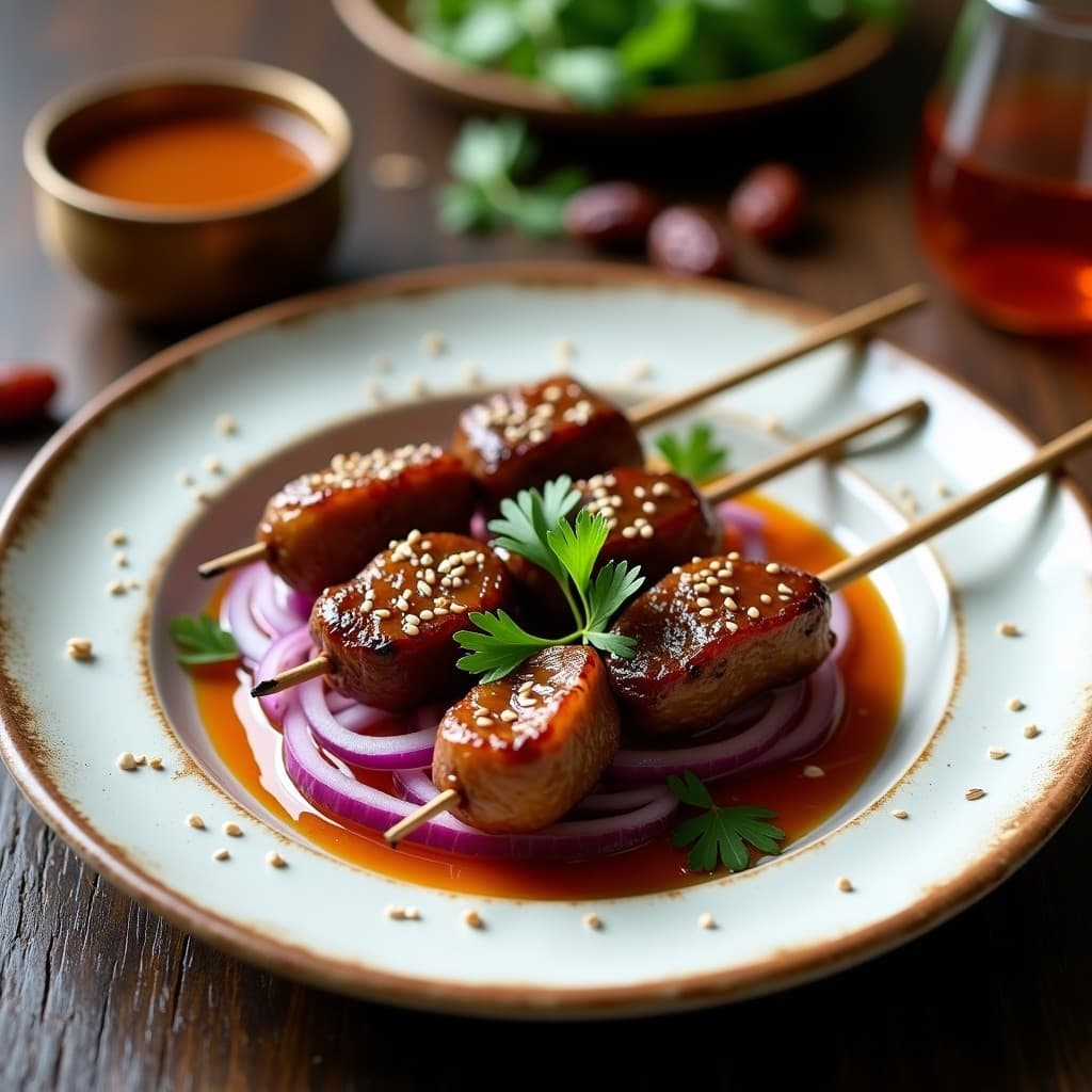 Brotchettes de Cordero y Dátiles con Salsa de Tamarindo: Receta Marroquí en Airfryer