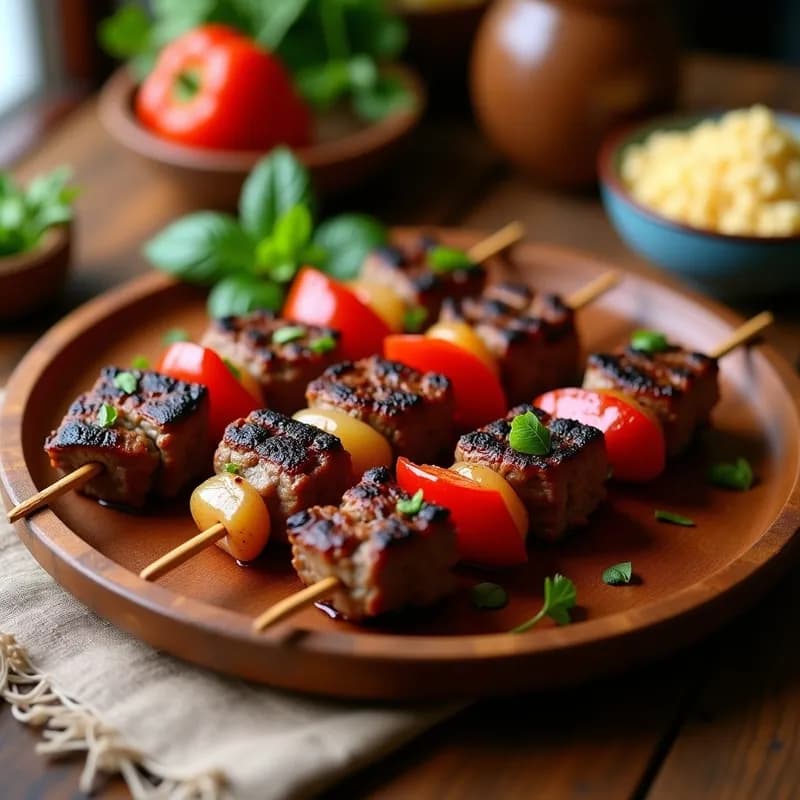 Brochetas de Cordero con Especias Marroquíes: Receta al Horno Jugosas y Aromáticas