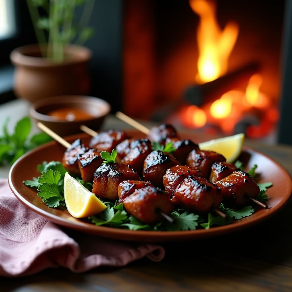 Brochetas de Cordero y Higos con Marinada de Ras el Hanout: Receta Marroquí en Barbacoa