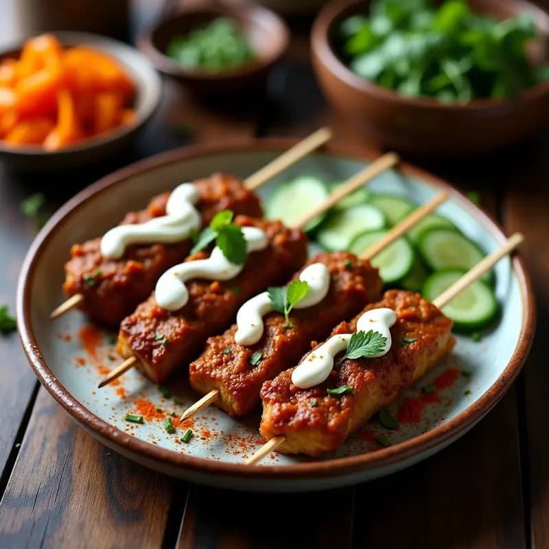 Brochetas de Cordero con Pimentón y Yogur Griego: Receta Turca en Airfryer y Keto
