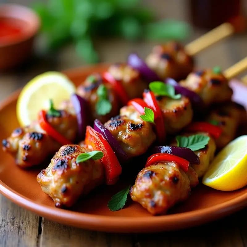 Brochetas de Cordero con Pimentón y Limón: Receta Marroquí en Airfryer y Baja en Calorías