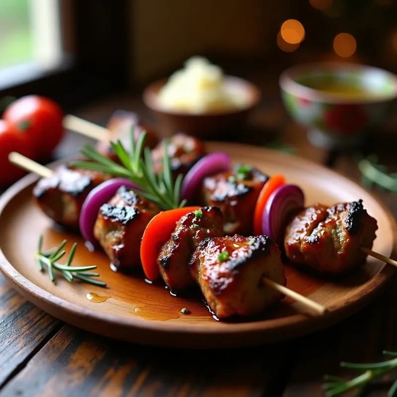 Brochetas de Cordero al Romero: Receta en Grill Jugosa y Aromática