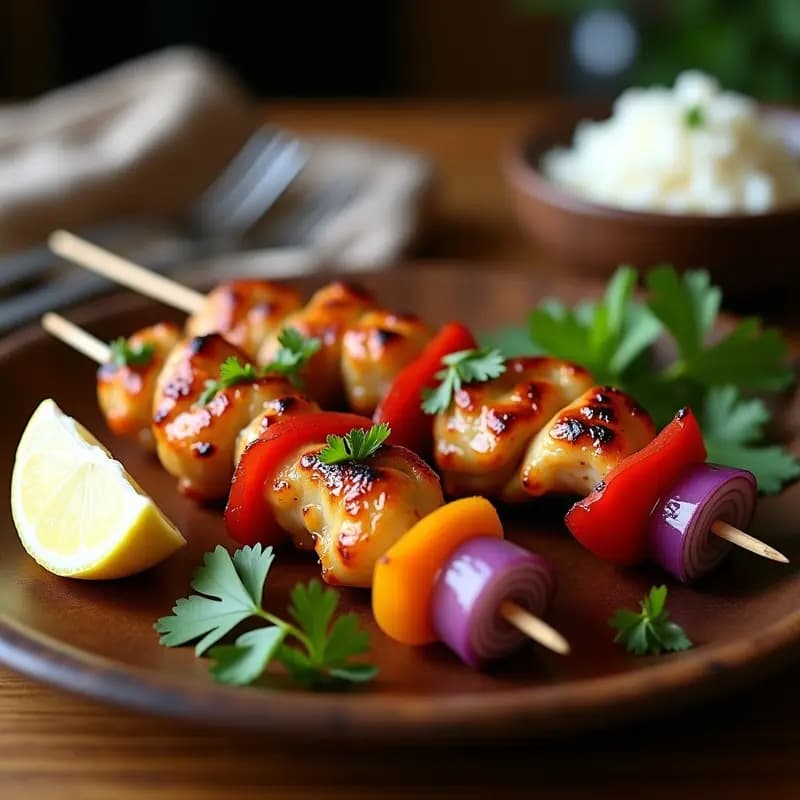 Brochetas de Pollo al Yogur y Curry: Receta Fácil y Jugosa en 30 Minutos