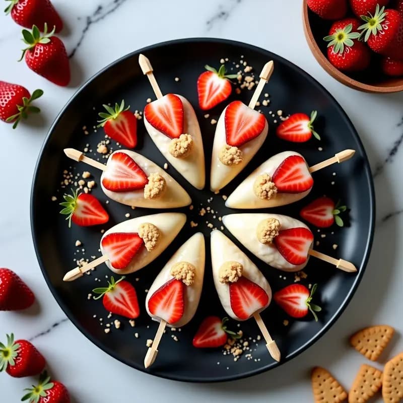 Brochetas de Fresa, Mozart y Chocolate Blanco: Postre Austriaco en 3 Capas
