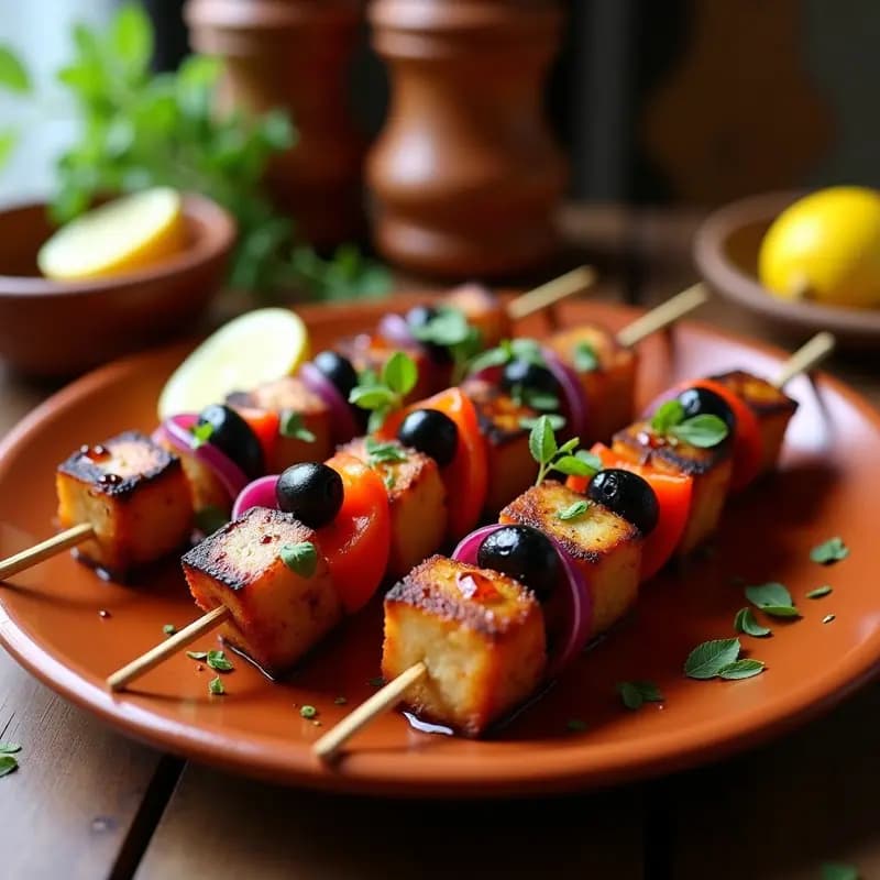 Brochetas de Gamusinos Marinated en Especias Berberiscas: Receta Marroquí en Airfryer Sin Aceite