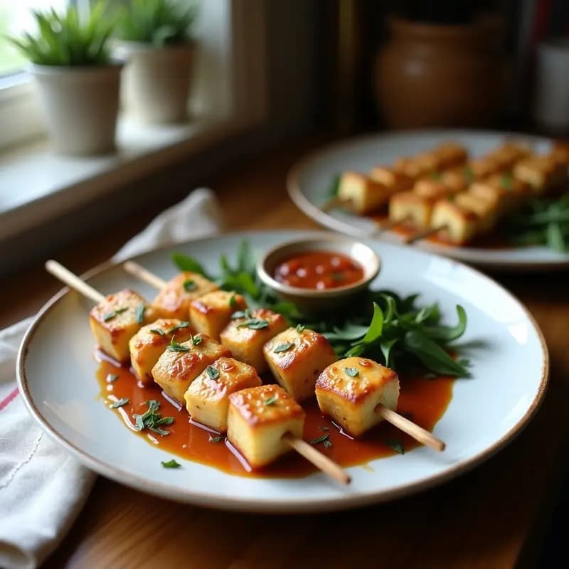 Brochetas de Halloumi y Higos Frescos con Salsa de Romero: Receta Chipriota en Grill