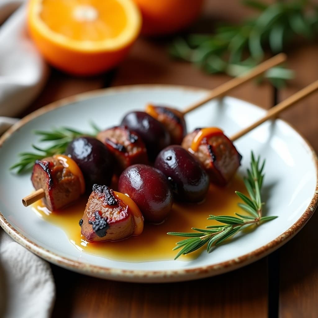 Brochetas de Higado de Res con Ciruelas y Miel: Receta en Airfryer con Toque Dulce