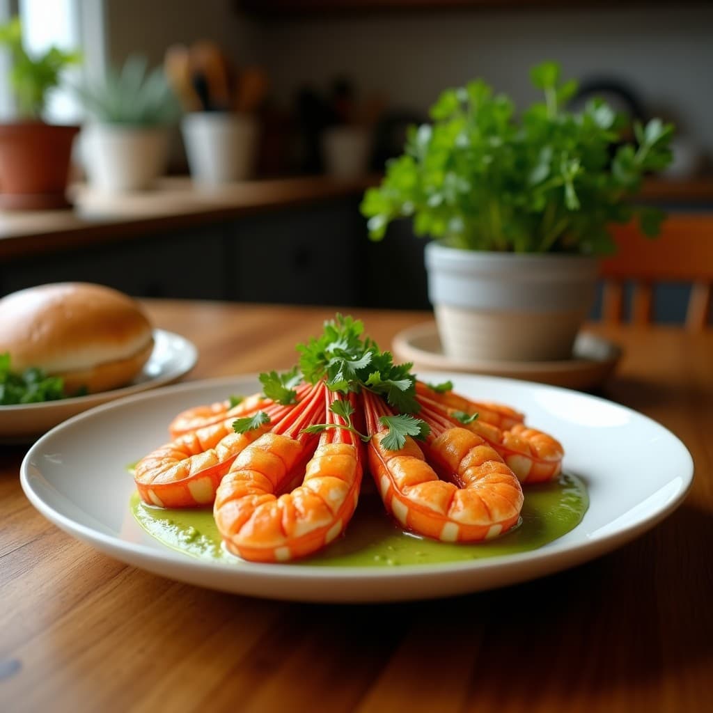 Brochetas de langostinos y Piña con Mojo de Cilantro: Receta Cubana en Airfryer y Sin Gluten