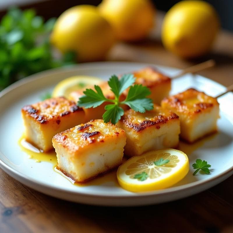 Brochetas de Merluza y Limón Confitado: Receta en Airfryer con Toque Ácido
