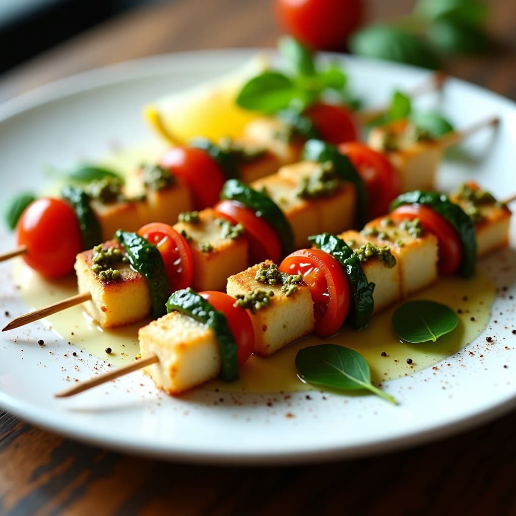 Brochetas de Merluza con Pesto de Pistacho: Receta en Airfryer con Toque Italiano en 12 Minutos