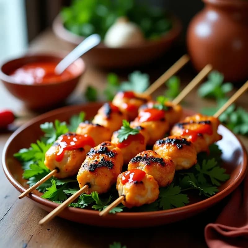 Brochetas de Pollo al Mojo Picón: Receta Canaria Auténtica en 25 Minutos