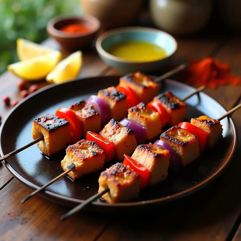 Brochetas Morunas de Pollo con Pimentón y Comino: Receta Norteafricana en Parrilla