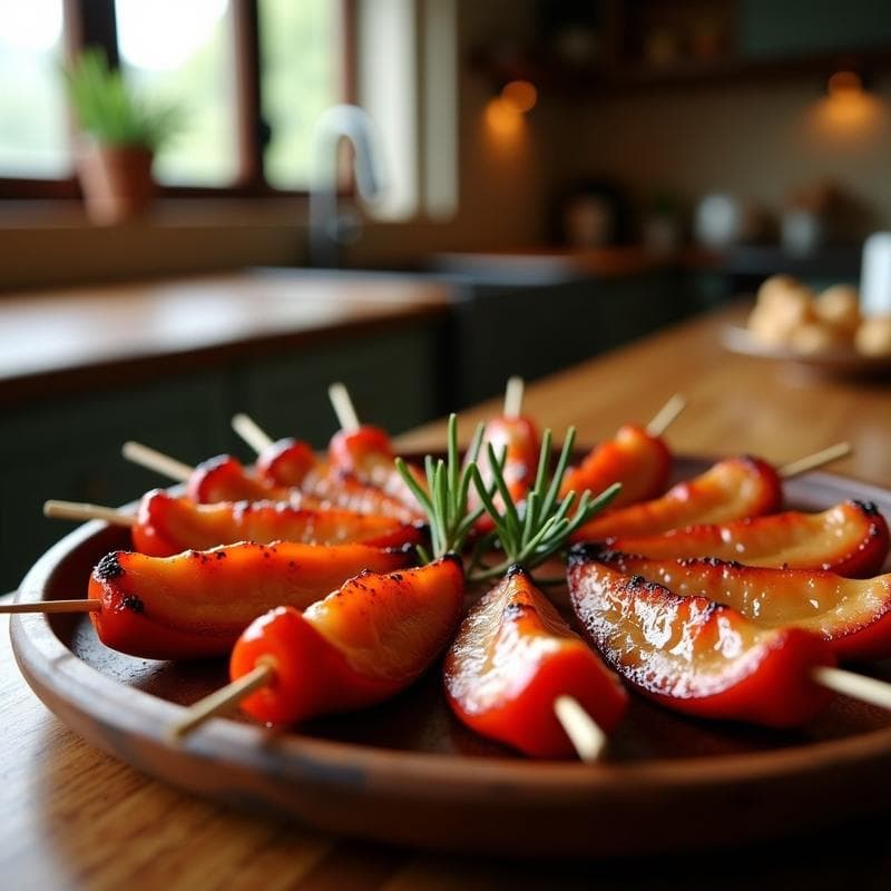 Brochetas de Morcilla y Pimiento del Piquillo: Receta en Airfryer con Toque Gourmet en 15 Minutos