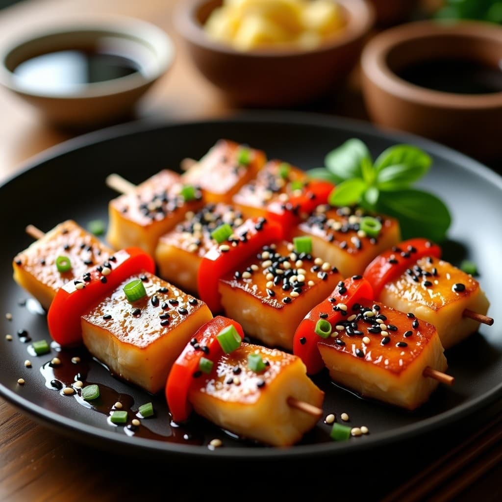 Brochetas de Pescado Blanco con Marinada de Miso y Sésamo: Receta Japonesa en Airfryer