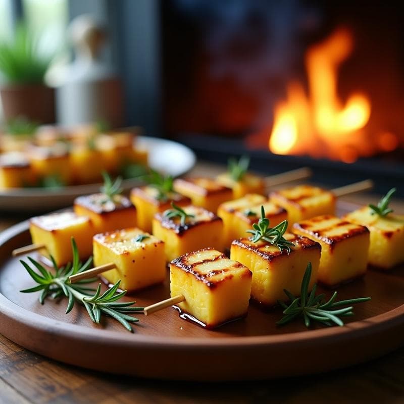 Brochetas de Piña Ahumada y Queso Halloumi: Receta en Grill Rápida y Gourmet