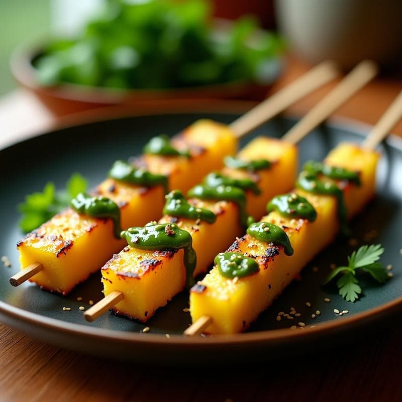 Brochetas de Piña Asada con Salsa de Chili y Cilantro: Receta Tailandesa en Airfryer Sin Azúcar