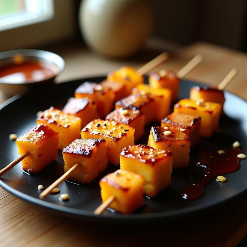 Brochetas de Piña y Cerdo con Salsa de Miel y Mostaza: Receta Chino-Cubana en Airfryer