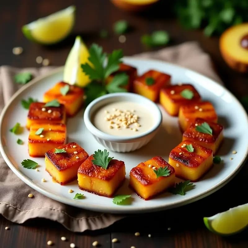 Brochetas de Piña Caramelizada y Chorizo Dulce con Salsa de Coconut: Receta Tailandesa en Airfryer