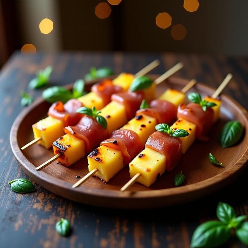 Brochetas de Piña y Jamón al Horno: Receta Fácil y Sin Complicaciones en 20 Minutos