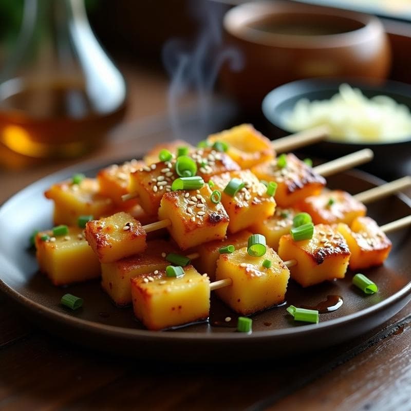 Brochetas de Piña y Pollo al Miso: Receta Japonesa en Airfryer y Dulce-Salada