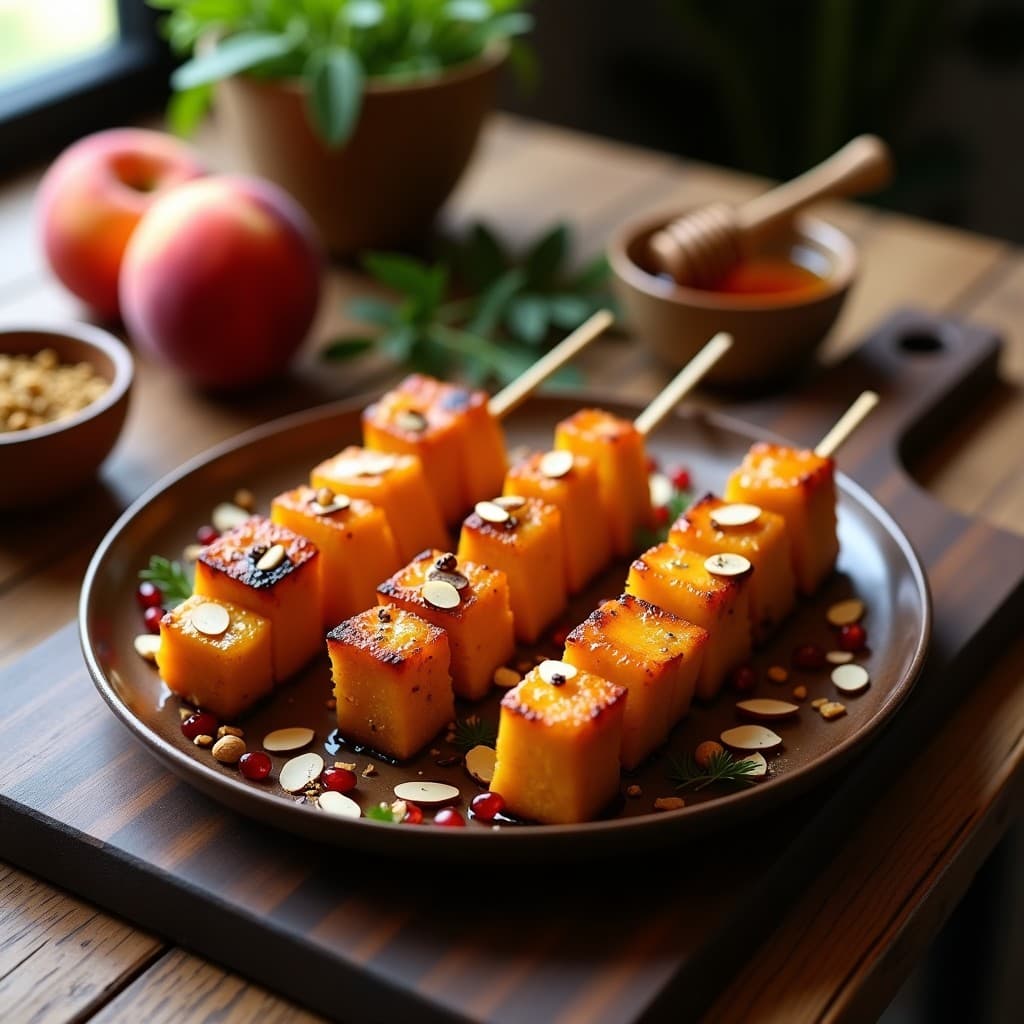 Brochetas de Pollo con Darbar de Durazno: Receta en Airfryer con Toqueぼhle Afgano