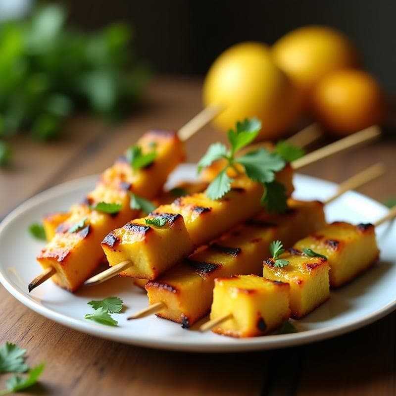 Brochetas de Pollo y Piña con Marinada de Cúrcuma: Receta Antiinflamatoria en Airfryer