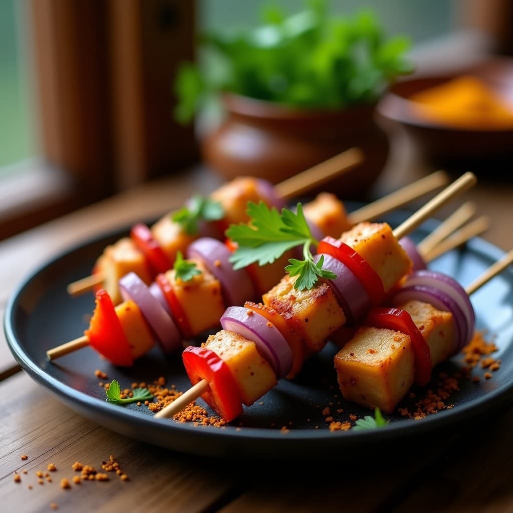 Brochetas de Pollo al Satar Ashwagandha: Receta India en Olla Express con Especias Ayurvédicas