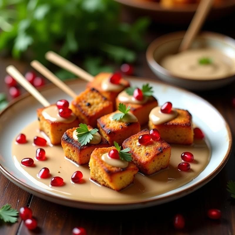 Brochetas de Pollo al Satchivi y Granada: Receta Georgiana en Airfryer con Toque Ácido