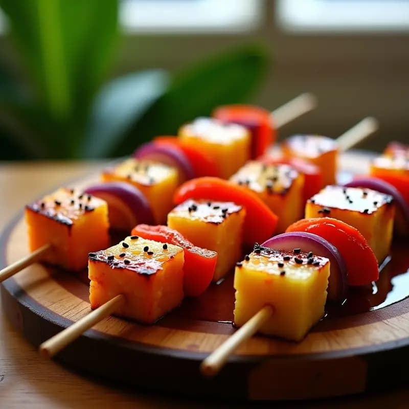Brochetas de Salmón Marinado y Piña: Receta Hawaiana Dulce-Salada en Grill