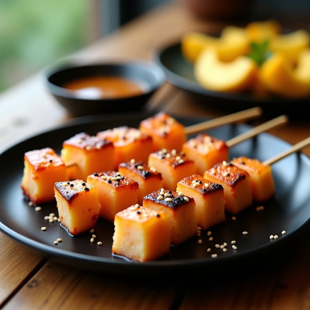 Brochetas de Salmón y Piña con Marinada de Miso Blanco: Receta Japonés-Peruana en Airfryer