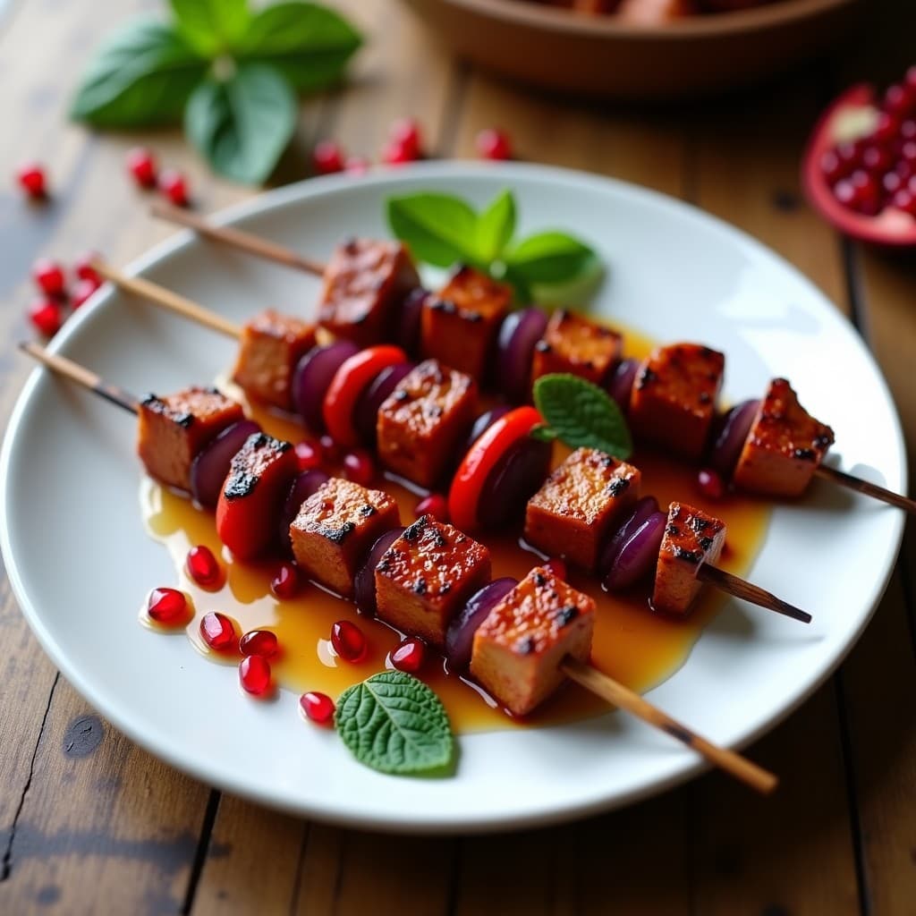 Brochetas de ternary con Salsa de Granada y Miel: Receta Armena en Airfryer