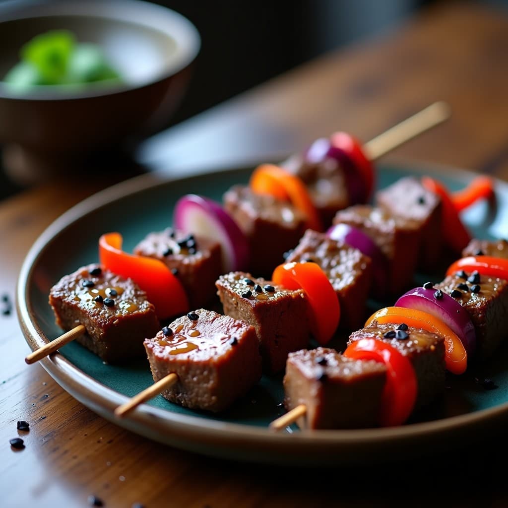 Brochetas de Ternera Marinada en Kimchi y Miel: Receta Coreana en Grill Rápida