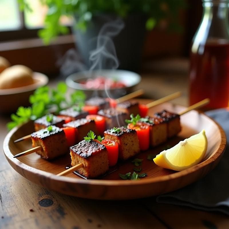 Brochetas de Ternera Marinadas en Yogur y Especias: Receta Jugosa en 30 Minutos