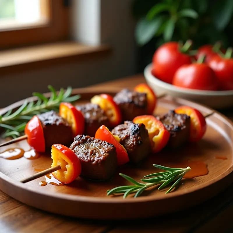 Brochetas de Ternera con Miel y Romero: Receta al Horno Jugosa y Rápida
