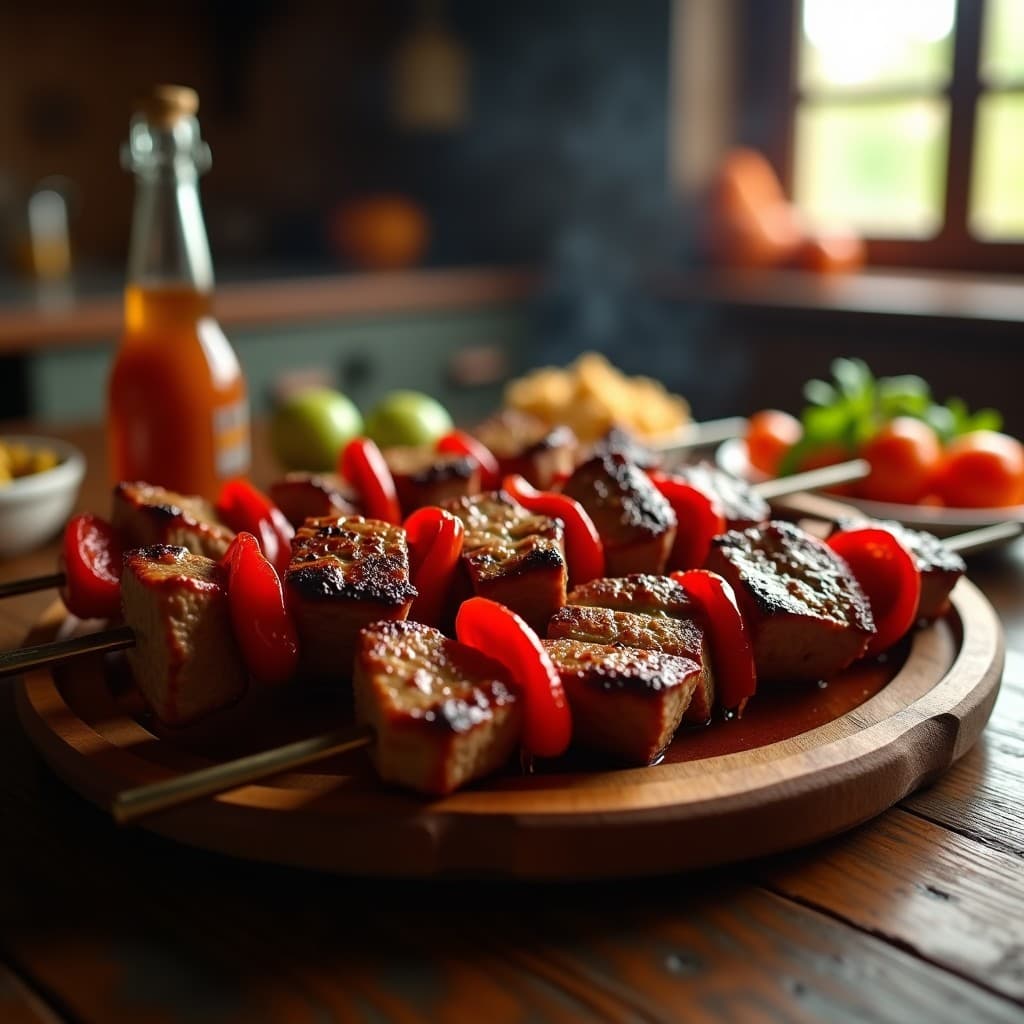 Brochetas de Ternera Marinada en Pimentón de la Vera y Miel: Receta Española en Grill para Tupper