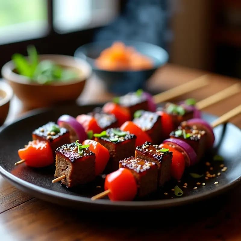 Brochetas de ternera con Salsa de Ostras: Receta China al Estilo Cantonés en Grill