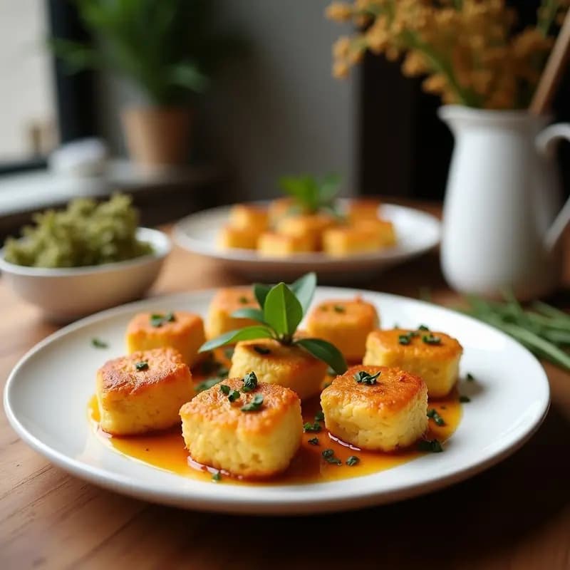 Brochetas de Tofu Marinado en Cúrcuma y Limón: Receta India Vegana en Airfryer