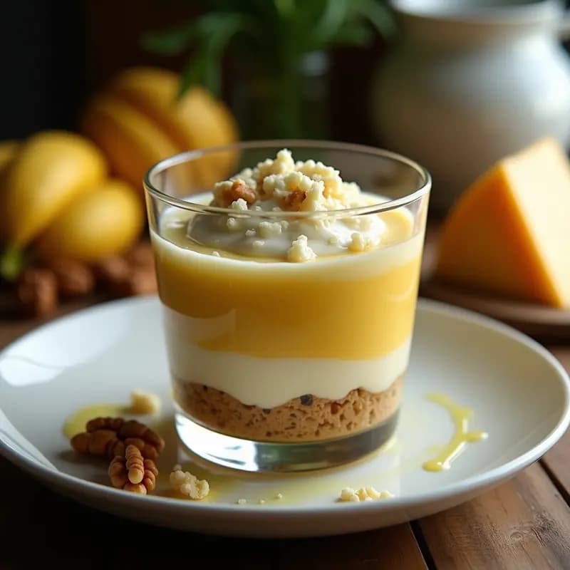 Bróiche de Plátano Macho y Queso Azul: Postre Dominicano Sin Horno en 10 Minutos