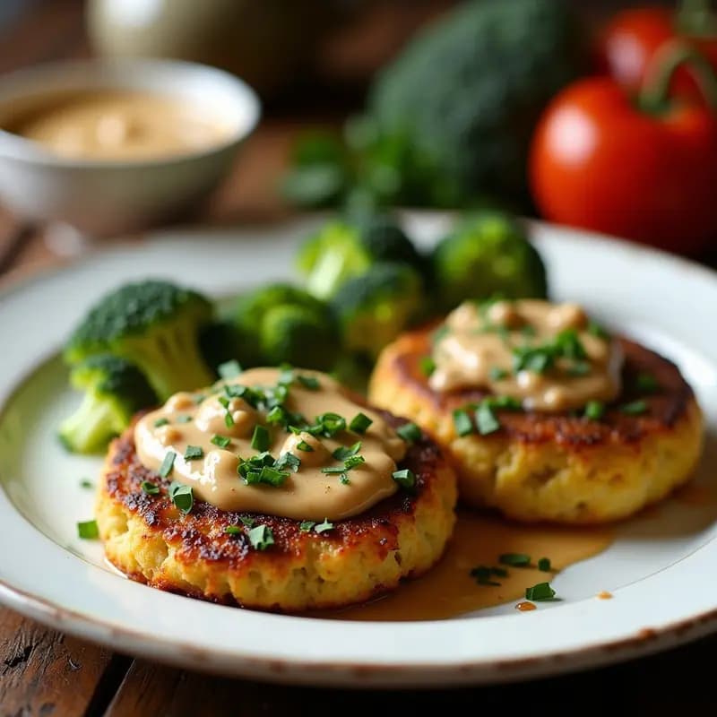 Brotas de Brócoli al Vapor con Salsa de Tahini y Granadina: Aperitivo Mediterráneo Keto