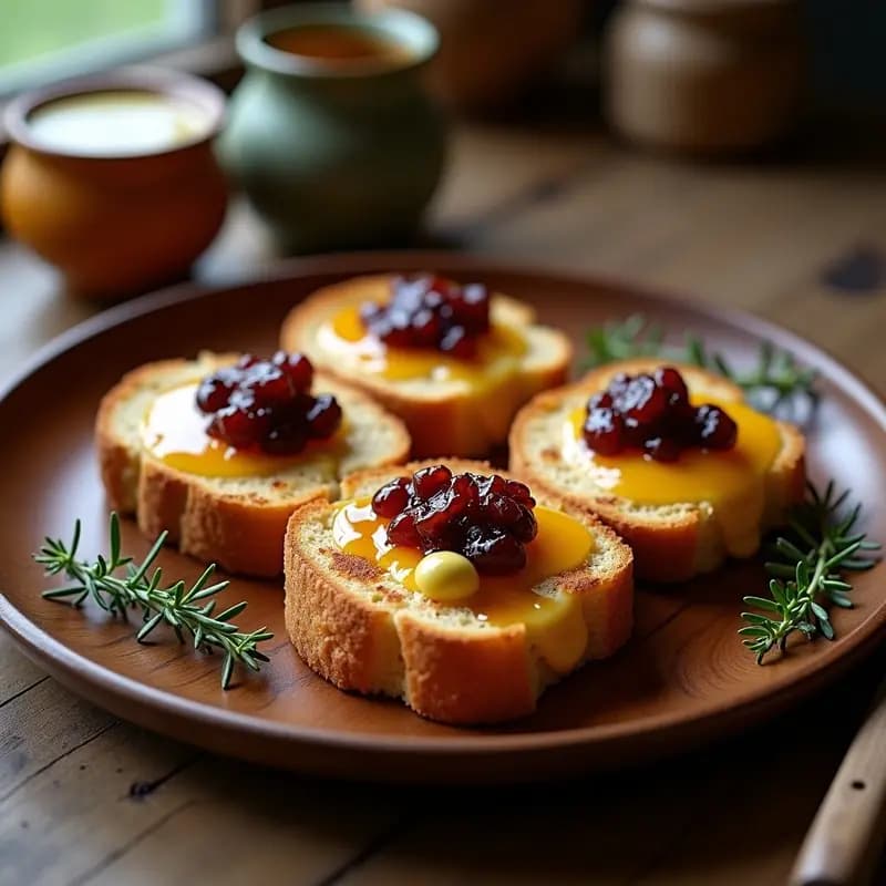 Brotzeit Gegrillte Käse: Receta Alemana de Queso a la Parrilla con Mermelada de Cebolla